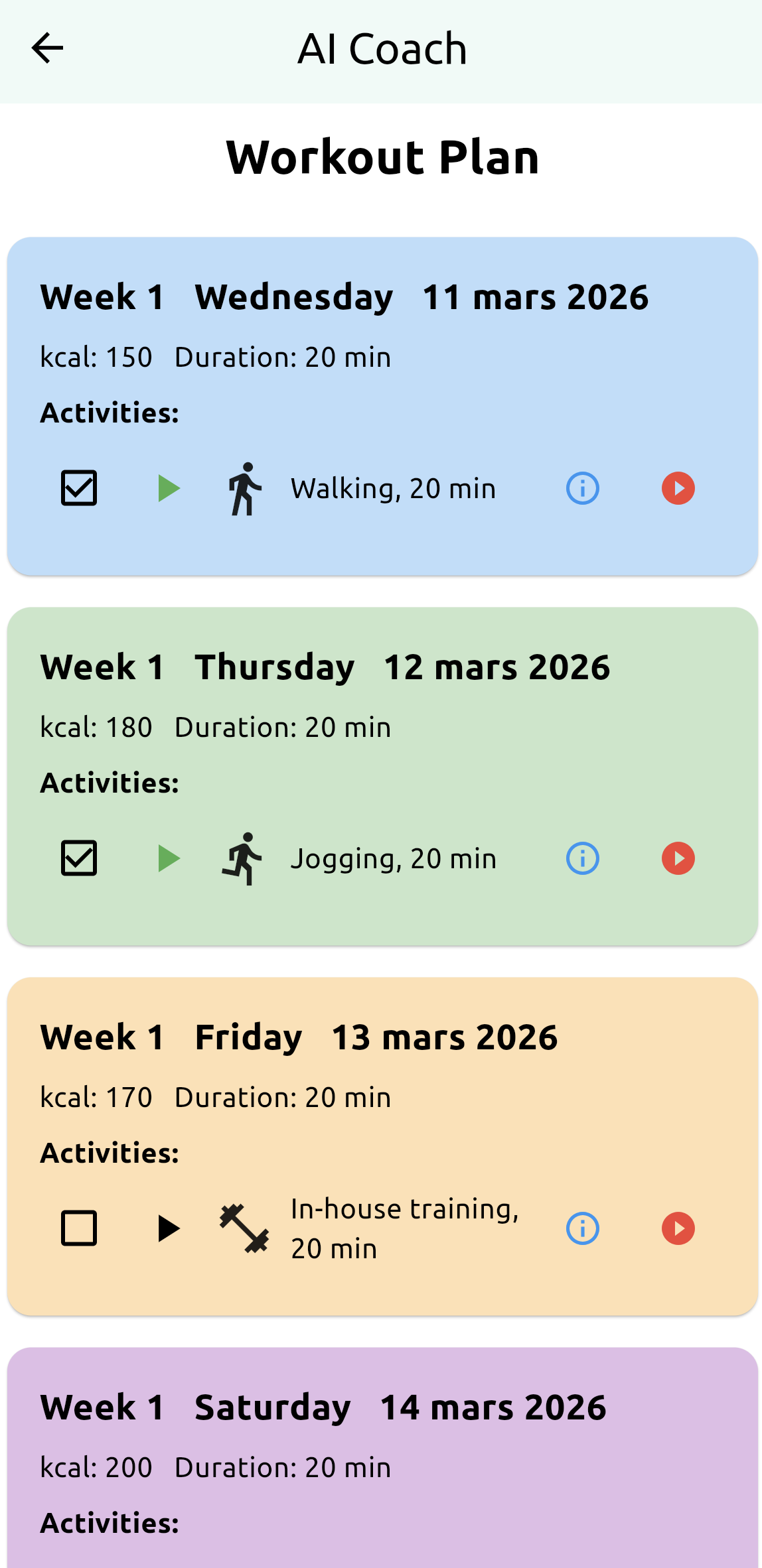 AI Coach Interaction